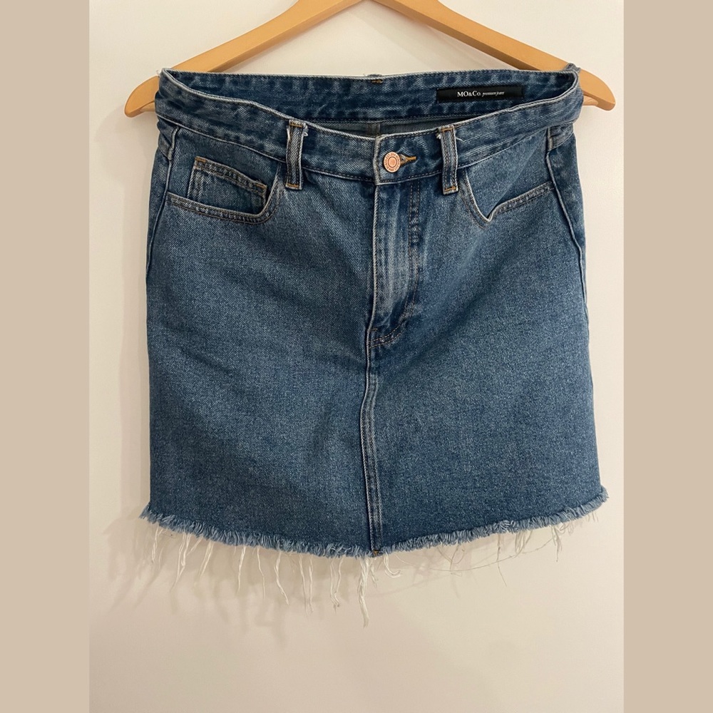 Jean mini skirt